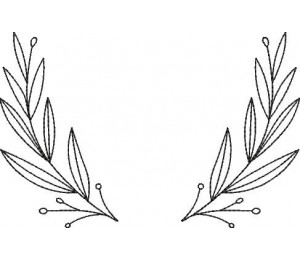 Stickdatei - Kranz 4 Doodle